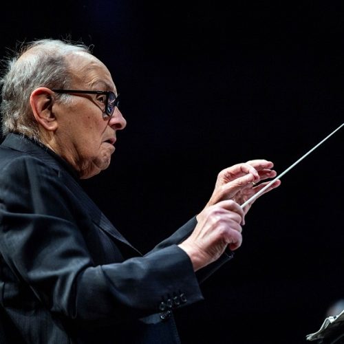 Mandatory Credit: Photo by Rodrigo Jimenez/EPA-EFE/Shutterstock (10230670d)
Italian composer and conductor Ennio Morricone conducts at the WiZink Center in Madrid, Spain, 07 May 2019. Morricone is on an international tour before retiring from stages after six decades of music.
Ennio Morricone conducts concert in Madrid, Barakaldo, Spain - 04 May 2019