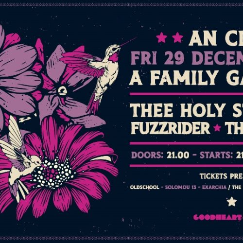 THEE HOLY STRANGERS / FUZZRIDER / THE JET BLACK   στο AN CLUB!